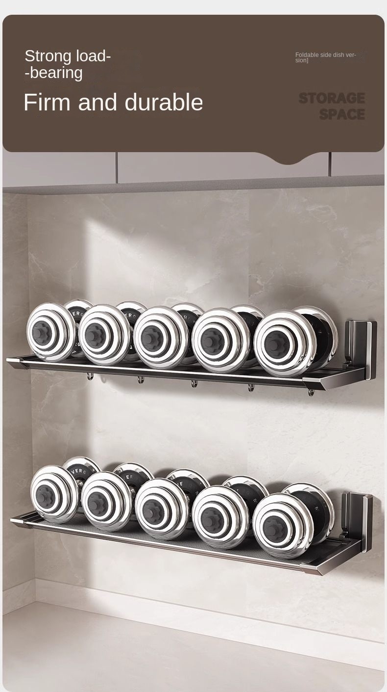 Kitchen Preparation Rack Perforation-Free Side Dishes Plate Foldable ...