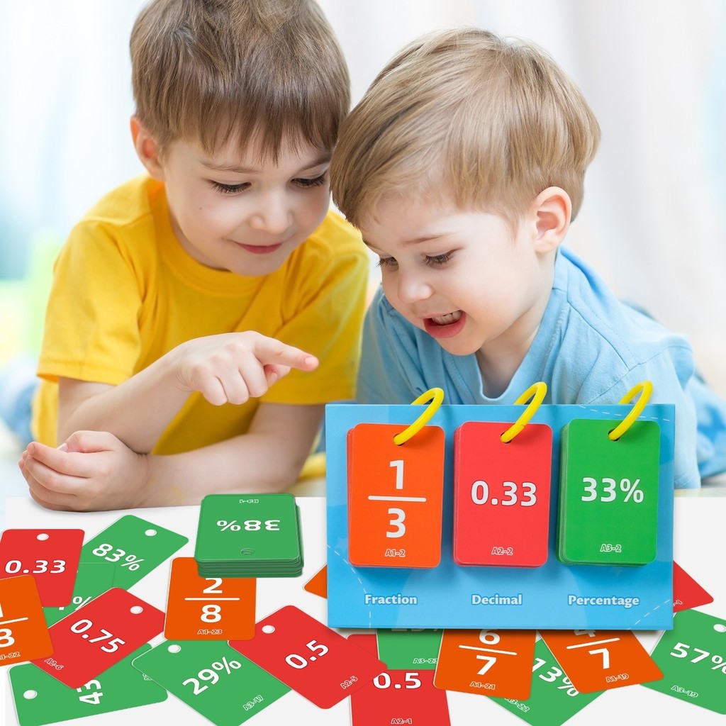 69Pcs Educational Math Flashcards Classroom Mathematics Teaching Aids ...