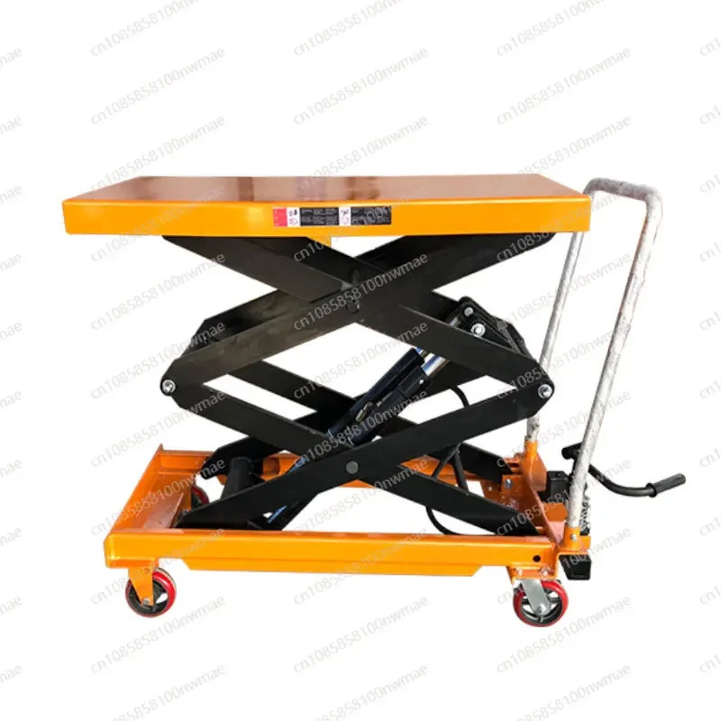 Manual hydraulic lifting platform truck mobile scissor fixed lifting ...