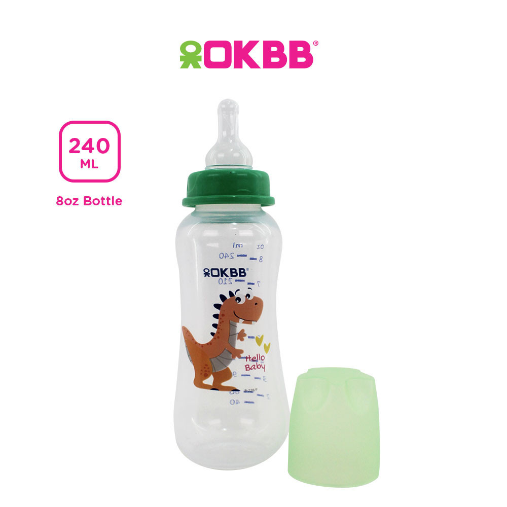 OKBB Triple Pack Feeding Bottle With Standard Neck Teats 3 x 8 Oz ...
