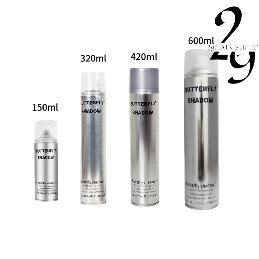 Butterfly Shadow Strong Hold Hair Spray 600ml/420ml/320ml/150ml - West ...