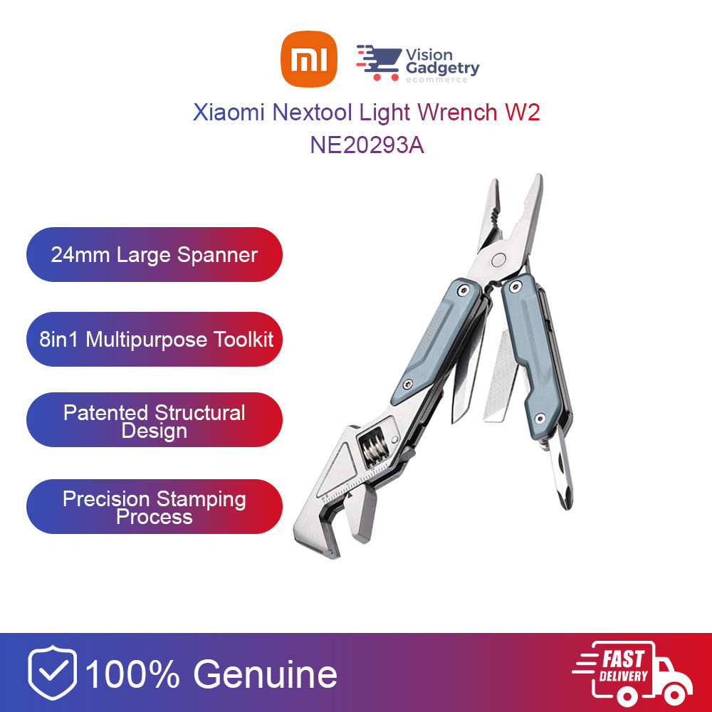 NexTool Light Wrench W2 8in1 Multi Tool Spanner Knife Toolkit Camping ...