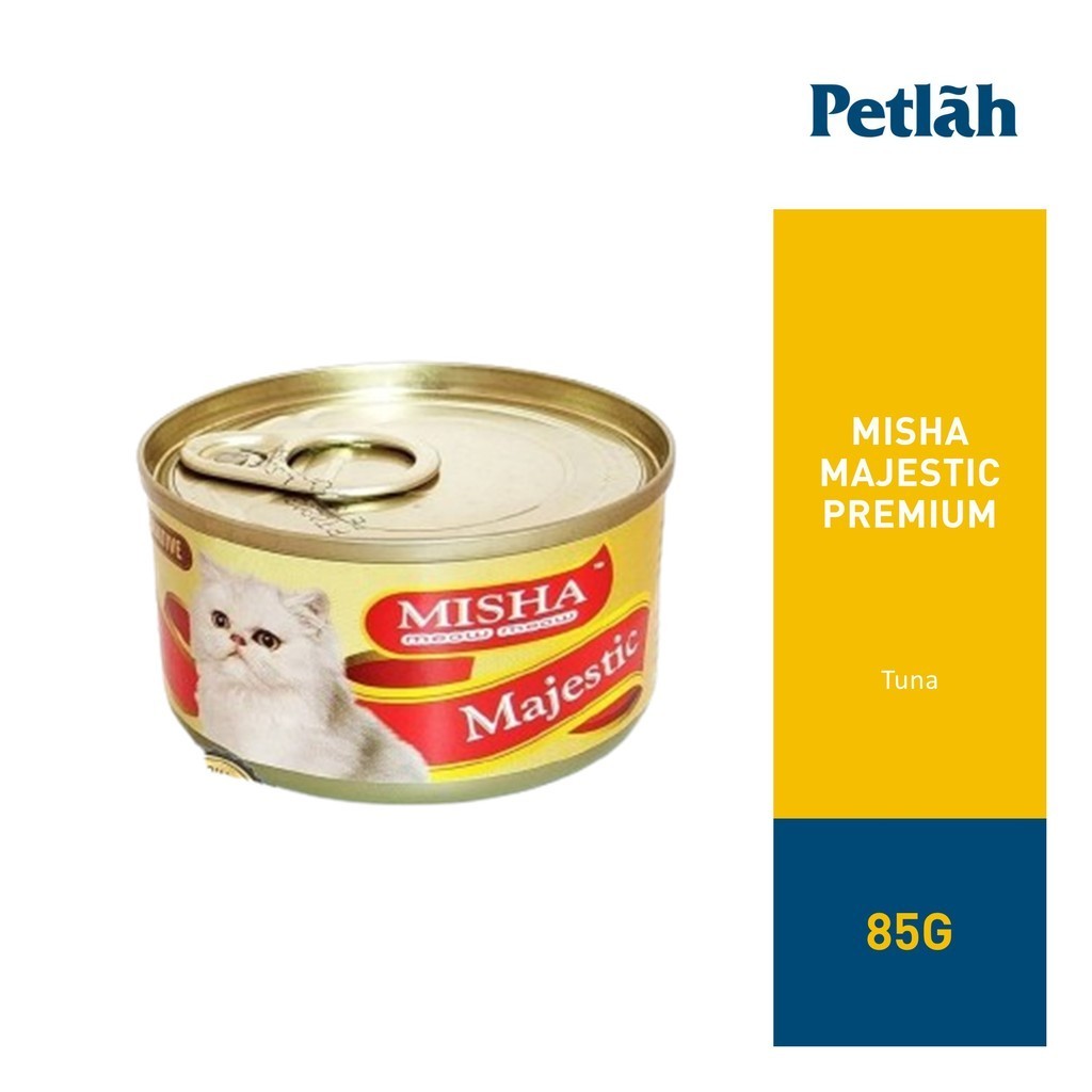 Misha Majestic Premium Wet Cat Canned Food Tuna 85g Shopee Malaysia