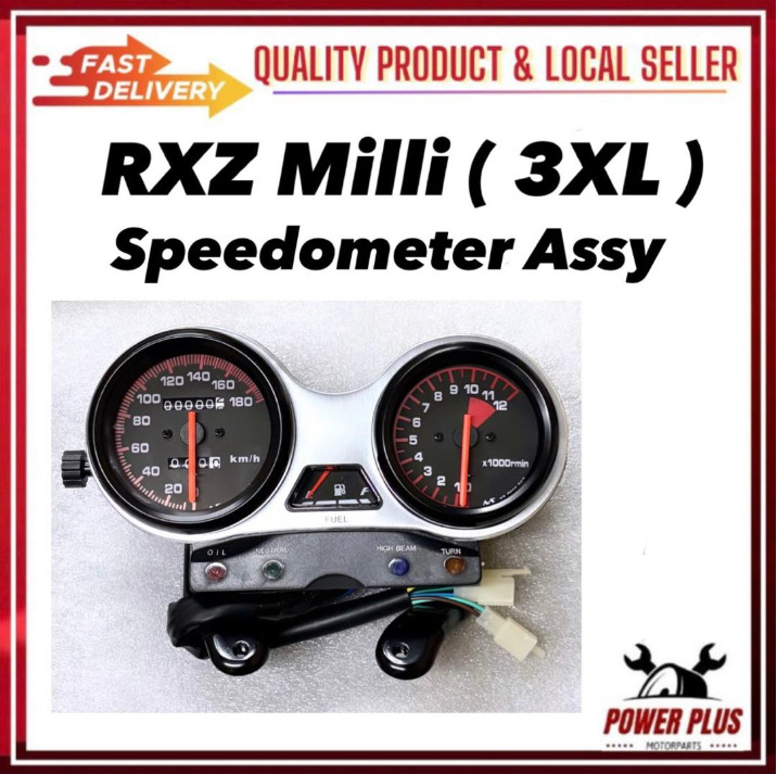 Yamaha RXZ New Mili Milli 3XL Speedometer Assy Speedo Meter Assy Miter ...
