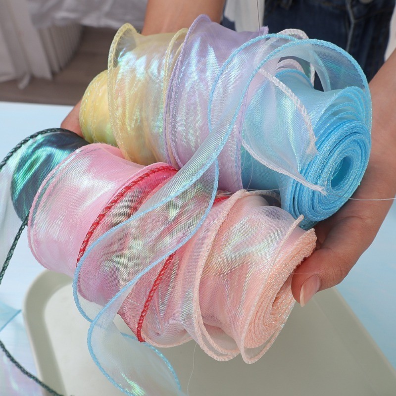 [ Featured ] Fantasy Satin Ribbon - Fishtail Yarn Ribbons - Solid Color ...