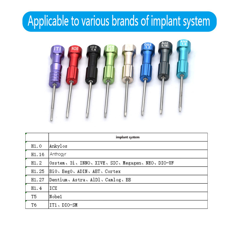 Dental Lab Stainless Steel Implant Screw Driver Dentistry Tool Kit ...