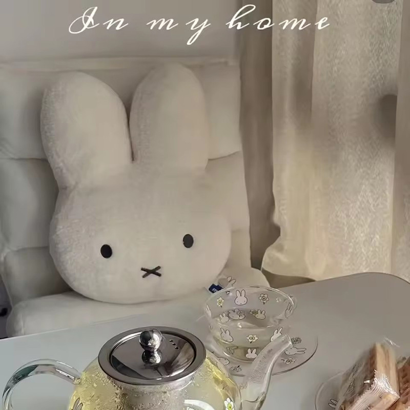 High Quality Soft Fluffy Miffy Bunny Shaped Cartoon Bolster - Cute ...