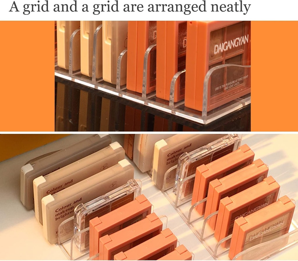 Eye Shadow Tray Makeup Storage Box Acrylic Cosmetics Management Storage ...