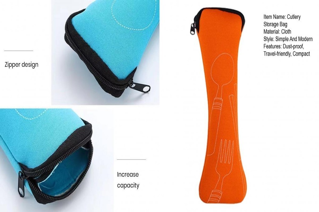 {xiapimart} Utensil Carrying Case Tableware Travel Bag Portable Cutlery