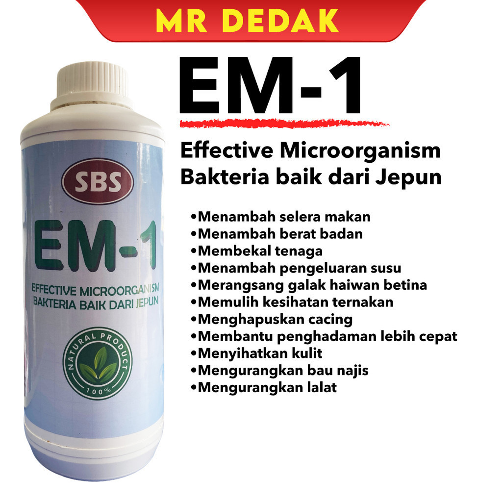 EM-1 [Effective Microbe] [1L] Bakteria Baik untuk ternakan dan tanaman ...