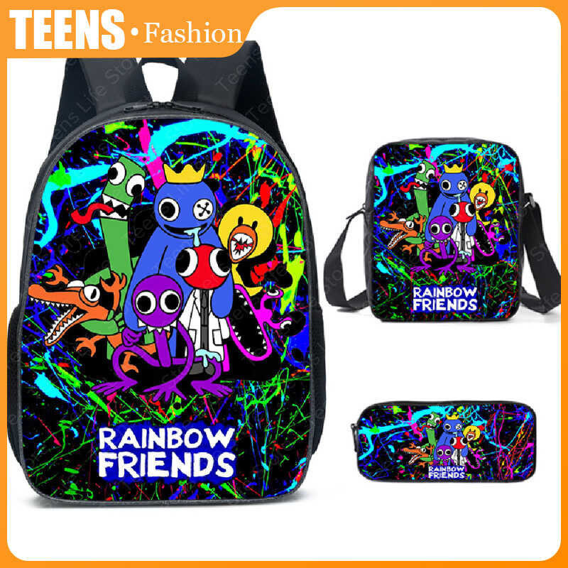 Teens Life Waterproof Backpack Rainbow Bright Colors | Shopee Malaysia