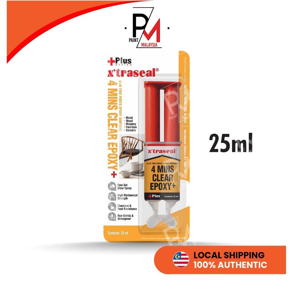 XTRASEAL A+B Two Parts Epoxy Adhesive 4 Minutes Clear Epoxy DIY ...