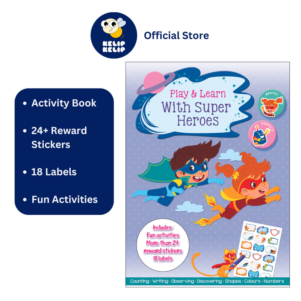 Learn Counting & Writing Superheroes Activity Book for Kids With Reward ...