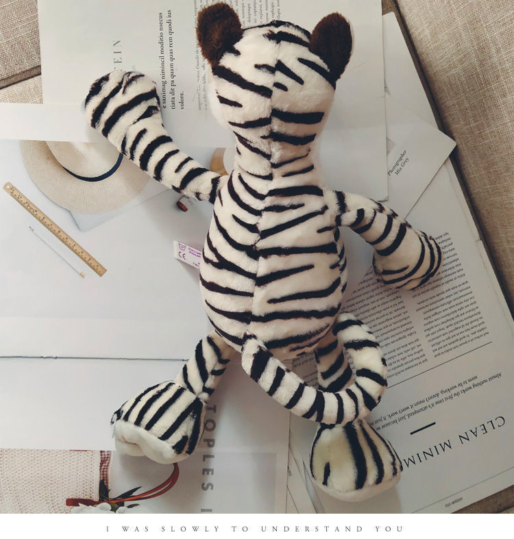 35cm Tiger Plush Toy Lion Doll Monkey Cute Ragdoll Sleeping Hug ...