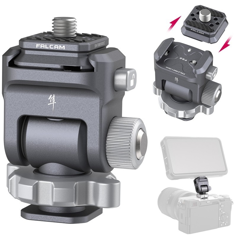 Ulanzi FALCAM F22 Quick Relese Ballhead DSLR Camera Monitor Mount With