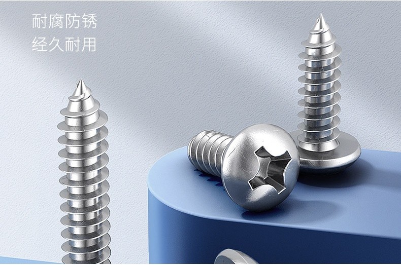 [Quick Shipment-] 304 Stainless Steel Round Head Self-Tapping Screws ...