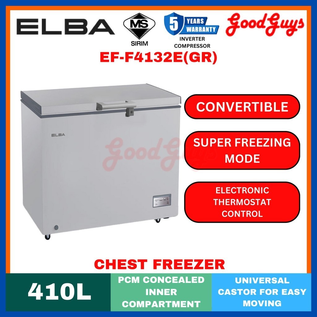 [Seller's Own Fleet] ELBA EF-F4132E(GR) 410L Artico Series Chest ...