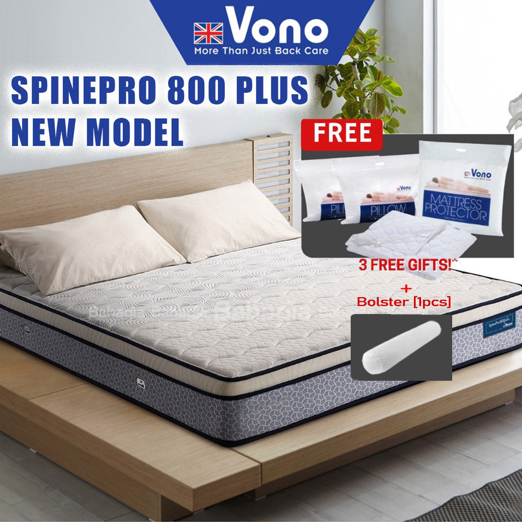 VONO SpinePro 800 PLUS & 1000 Mattress [NEW Model] SpinePro Plus