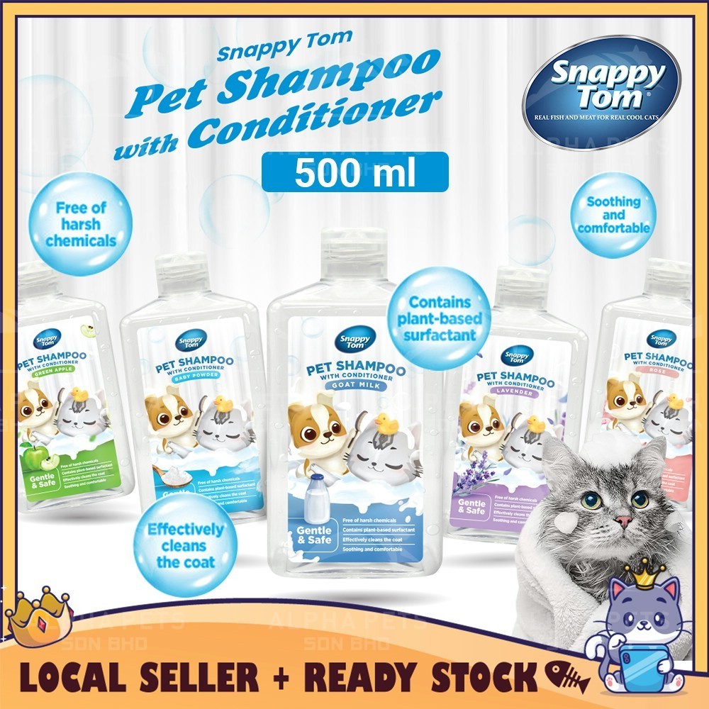 CATQUEEN Snappy Tom Pet Shampoo 500ML Pets Conditioner Shampoo Cats