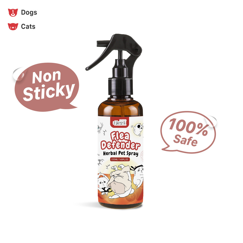 Image showcasing MAOWASH Flea Defender Herbal Pet Spray for Cat and Dog - Anti Flea ...