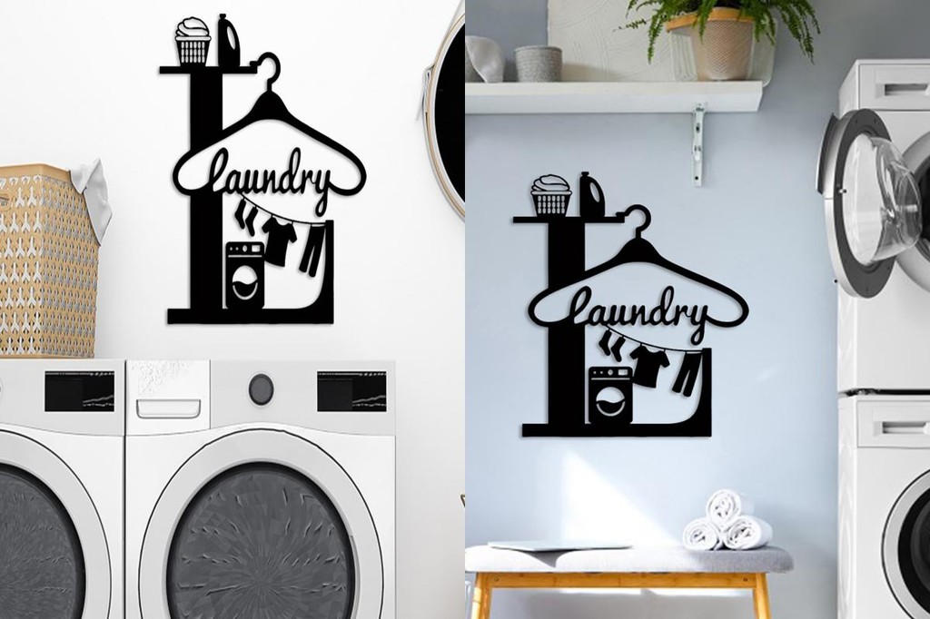 Photo inspiration: Gallery Detail: Laundry Room Decor Iron Sign Laundry Room Art Piece Vintage