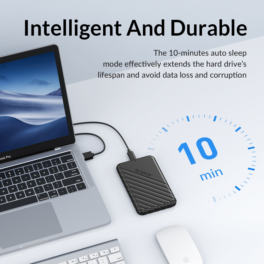 ORICO 2.5 HDD Enclosure External Storage Case MicroB USB3.0 SATA ...