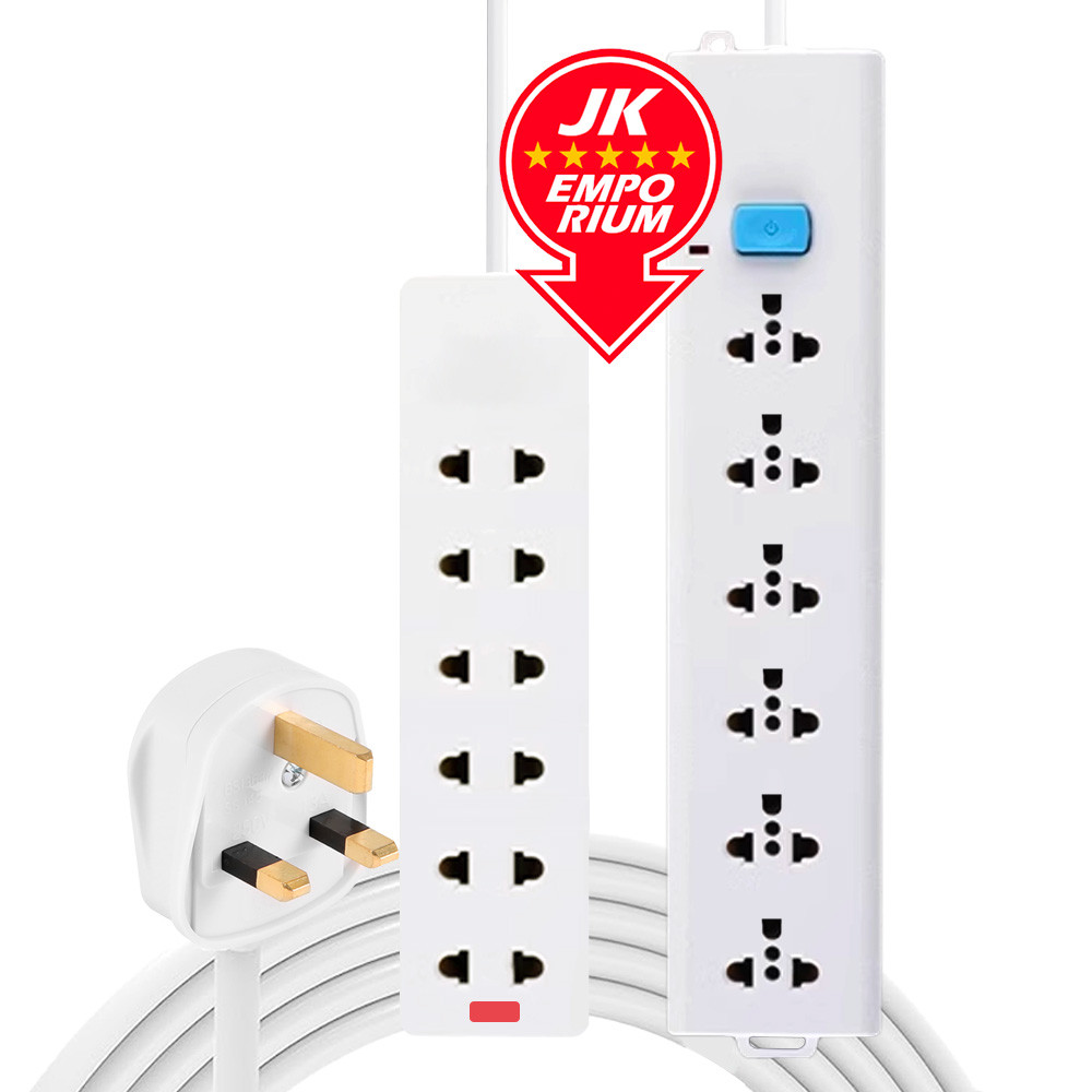 6 Gang 2 Pin Indoor Power Extension Plug for Aquarium Fish Tank ...