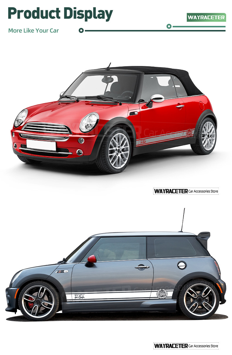 Door Side Stripes Sticker Edition Signature John Cooper Union Jack ...