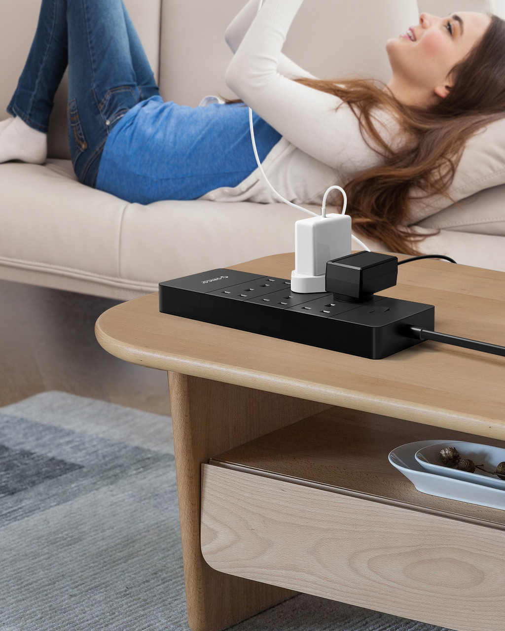 ORICO Power Strip with Extension Cable Electrical Sockets with USB ...