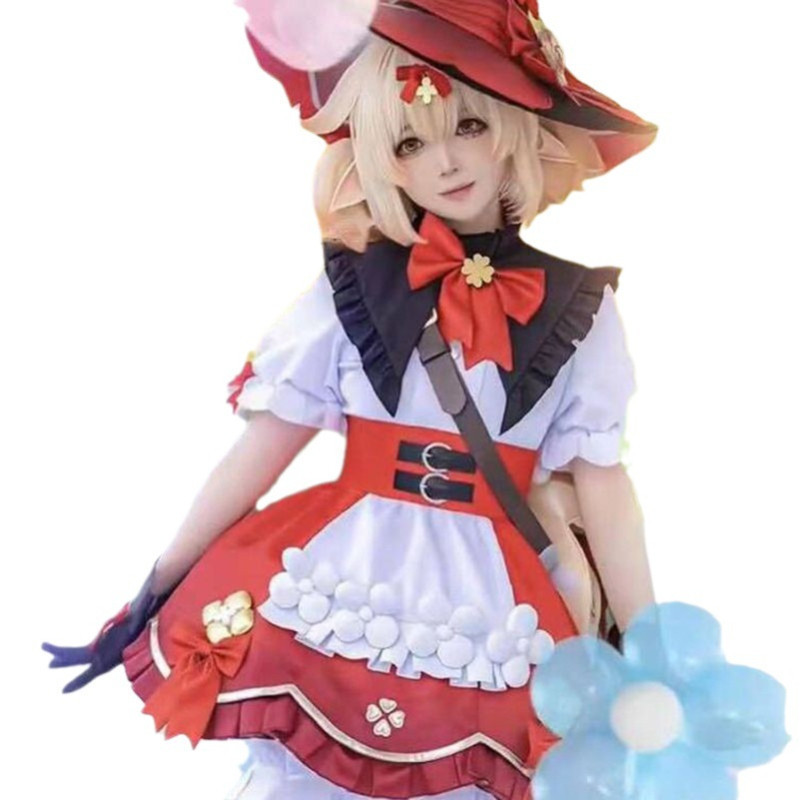 Klee Cosplay Genshin Impact Costume New Skin Blossoming Starlight Kids ...