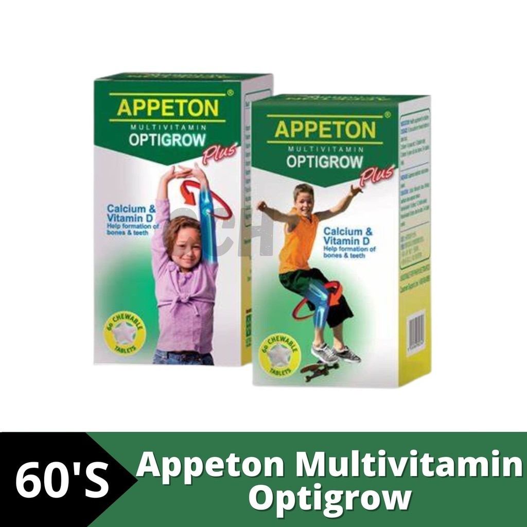 Appeton Multivitamin Optigrow Plus Chewable -60s | Shopee Malaysia