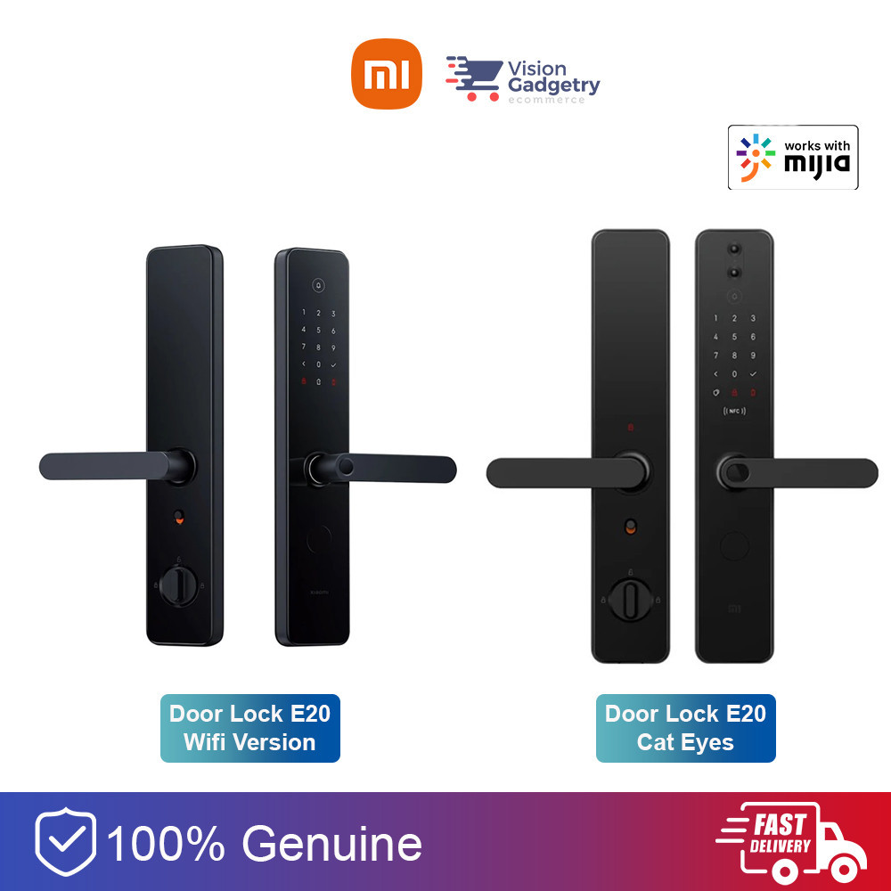 Xiaomi Mijia Smart Door Lock E20 Wifi Version E30 Cat Eyes Fingerprint ...