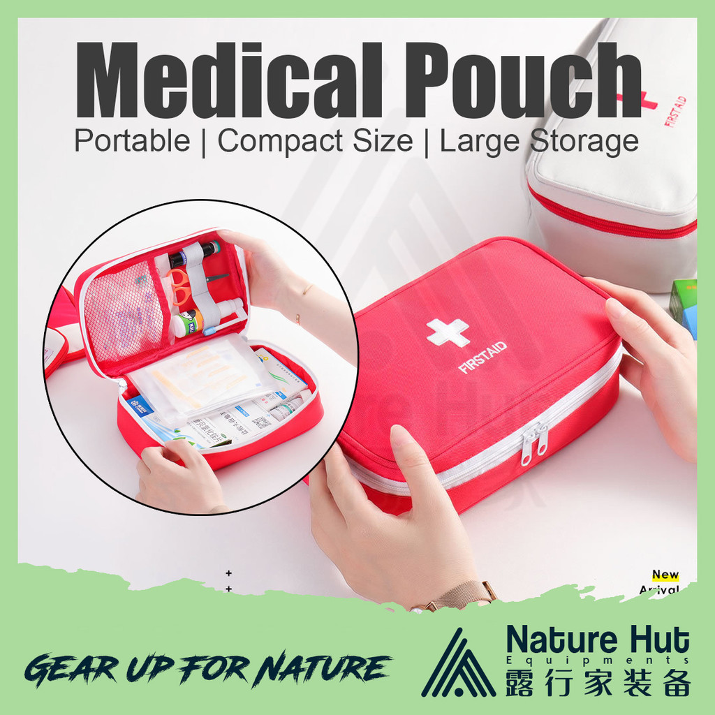 Portable First Aid Kit Medical Pouch Storage Bag Outdoor Emergency ...