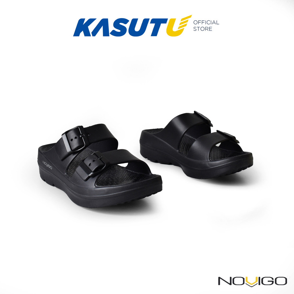 NOVIGO Slip On Rubber Women Sandal | Kasut U L1547 | Sandal Perempuan ...