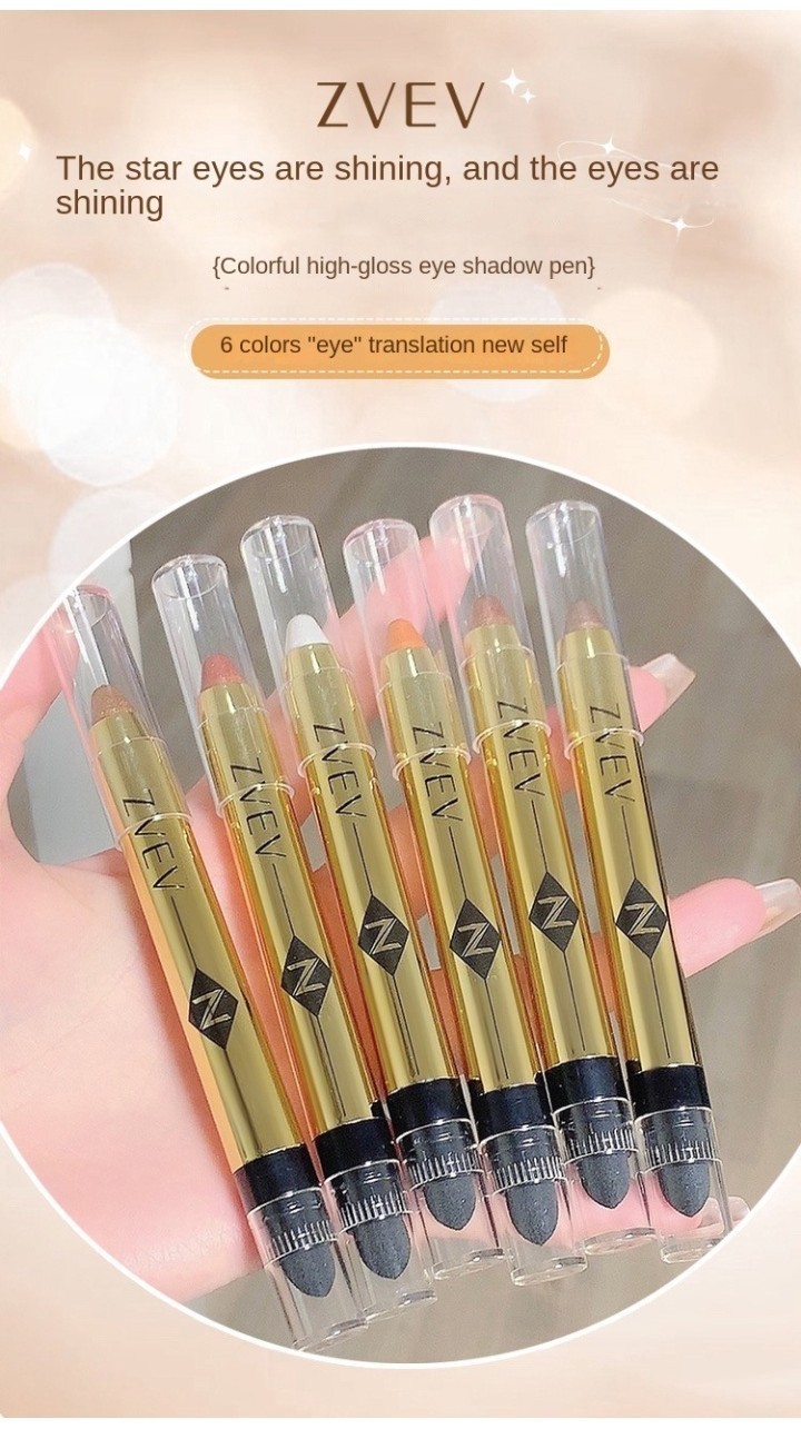 Double End Glitter Eye Shadow Stick Eyeshadow Pencil Waterproof ...