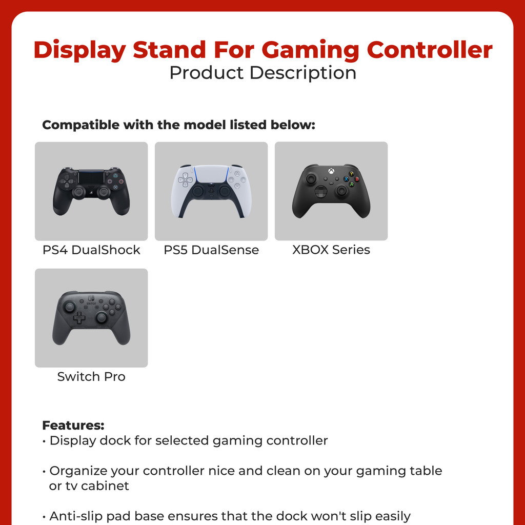 IINE 良值 Controller Display Stand Switch Pro PS4 PS5 IINE XBOX Gaming ...