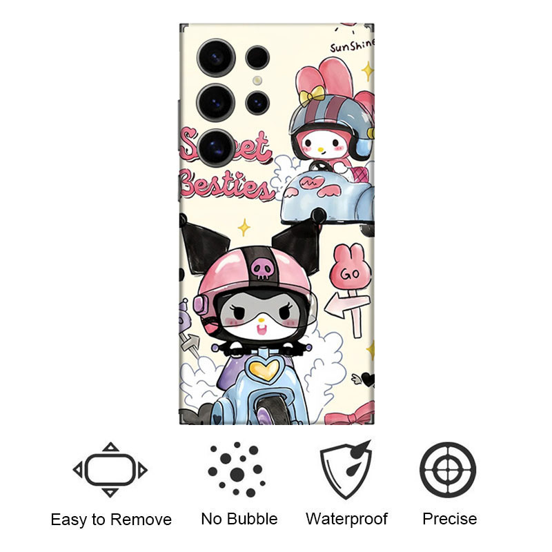 Cartoon Sticker for Samsung Galaxy S24 S23 S22 Ultra, Z Flip Fold 5 4 3