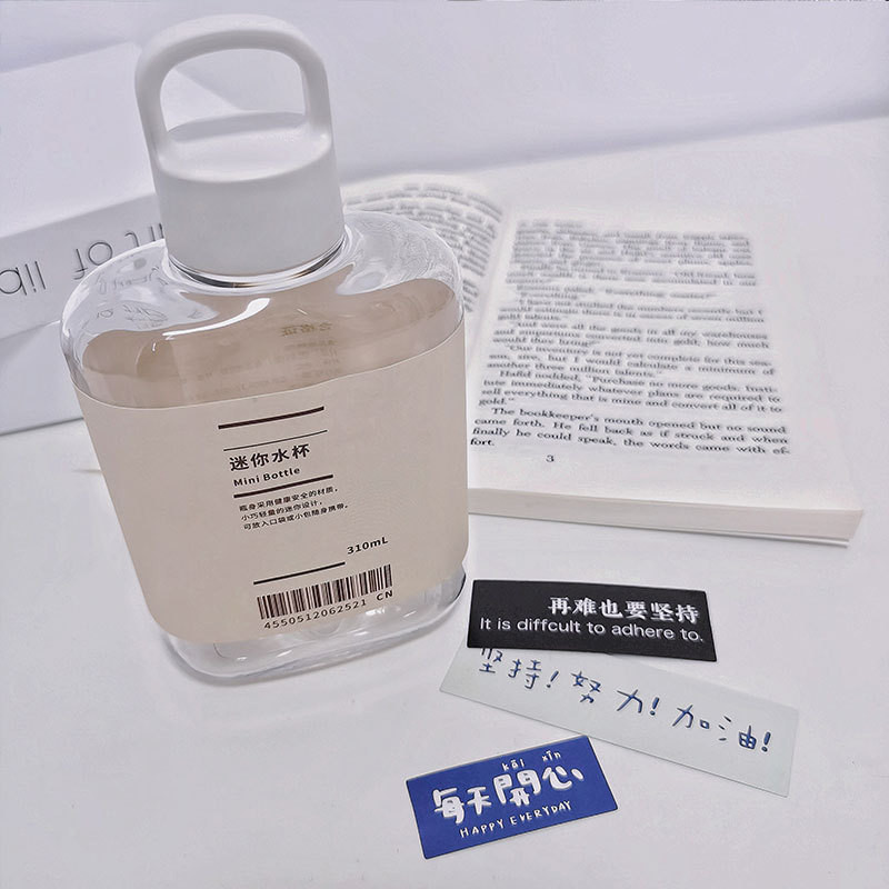 310ml Muji Flat Simple Water Bottle Portable Water Cup Botol Air Viral ...