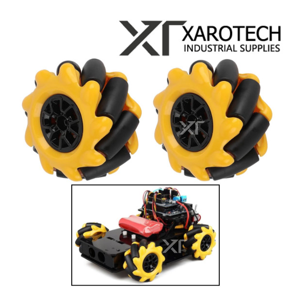 60mm Mecanum Wheel Set Pair (2 Pcs) TT Motor Robot DIY Arduino ROS ABS ...