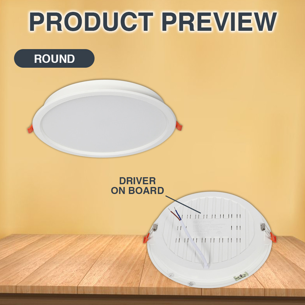 [LITEME] RML-D06 Driver On Board LED Downlight 12w/18w/24w SIRIM Lampu ...