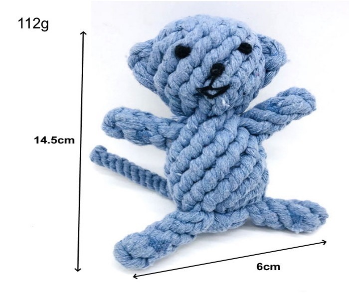 Animal Cotton Rope Toy Cotton Rope Woven Animal Toys Dog Teeth Bite ...
