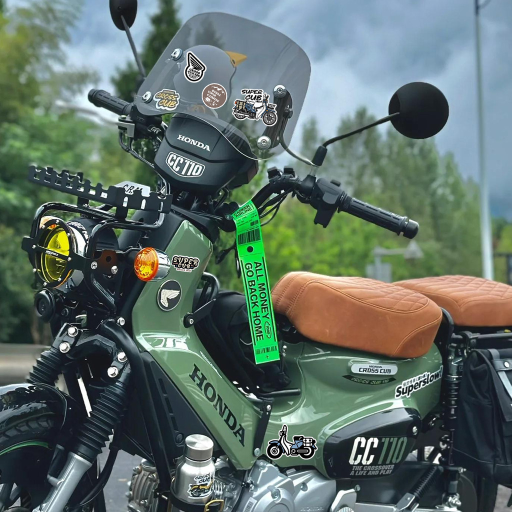 For Honda Super Cub 110 50 C125 Reflective Motorcycle Body Stickers ...