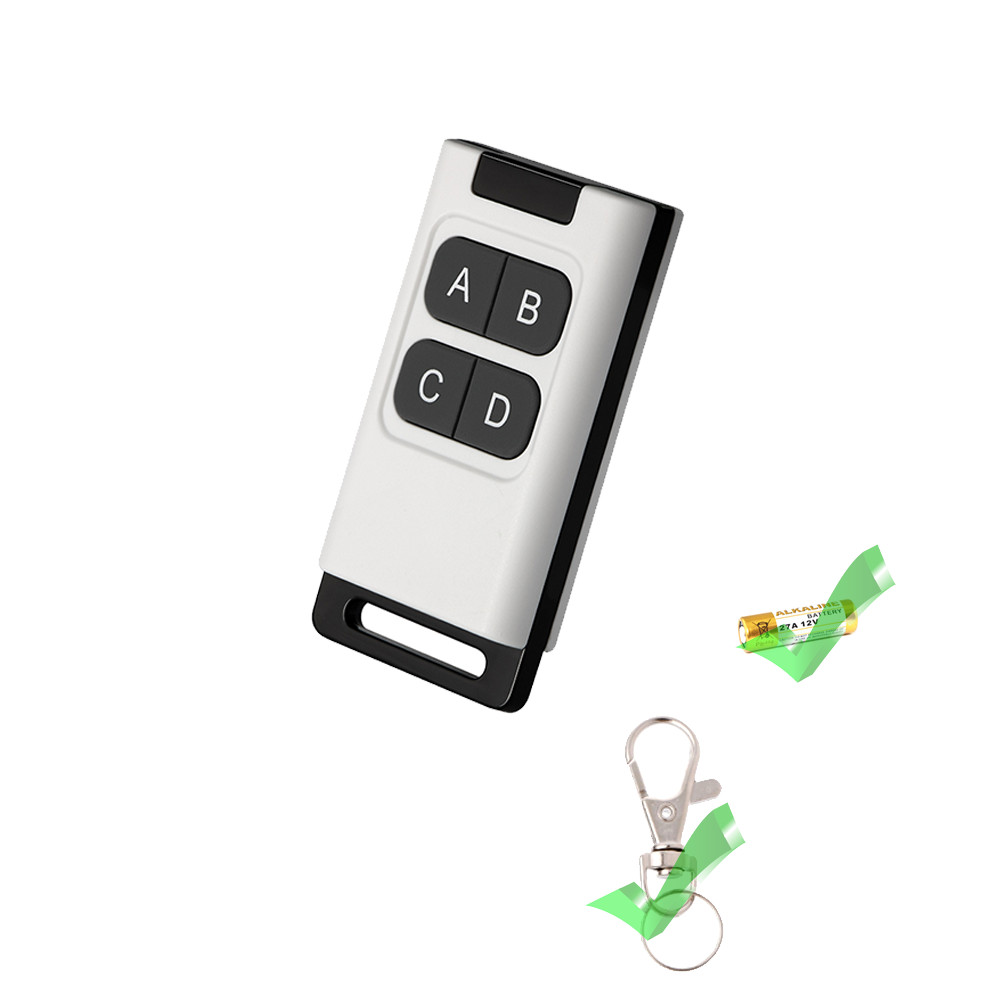 433Mhz Wireless Rf Remote Control 1 2 4 Buttons 1527 Learning Code ...