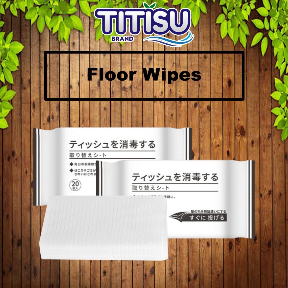 🧻 [20pcs] Lazy Dust Mop Electrostatic No-Wash Dust Paper Mop Cloth Wet ...