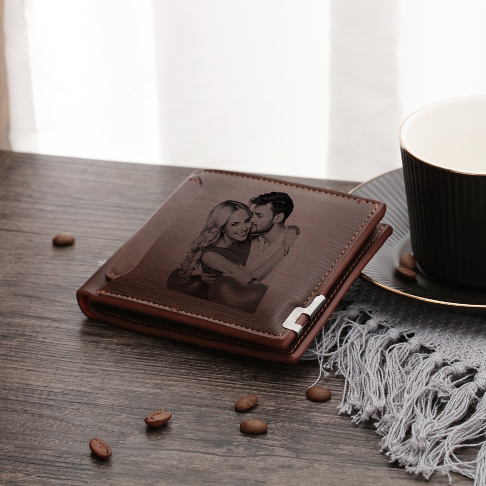 Personalized Wallet for Men Customized Picture Name Card Holder High ...
