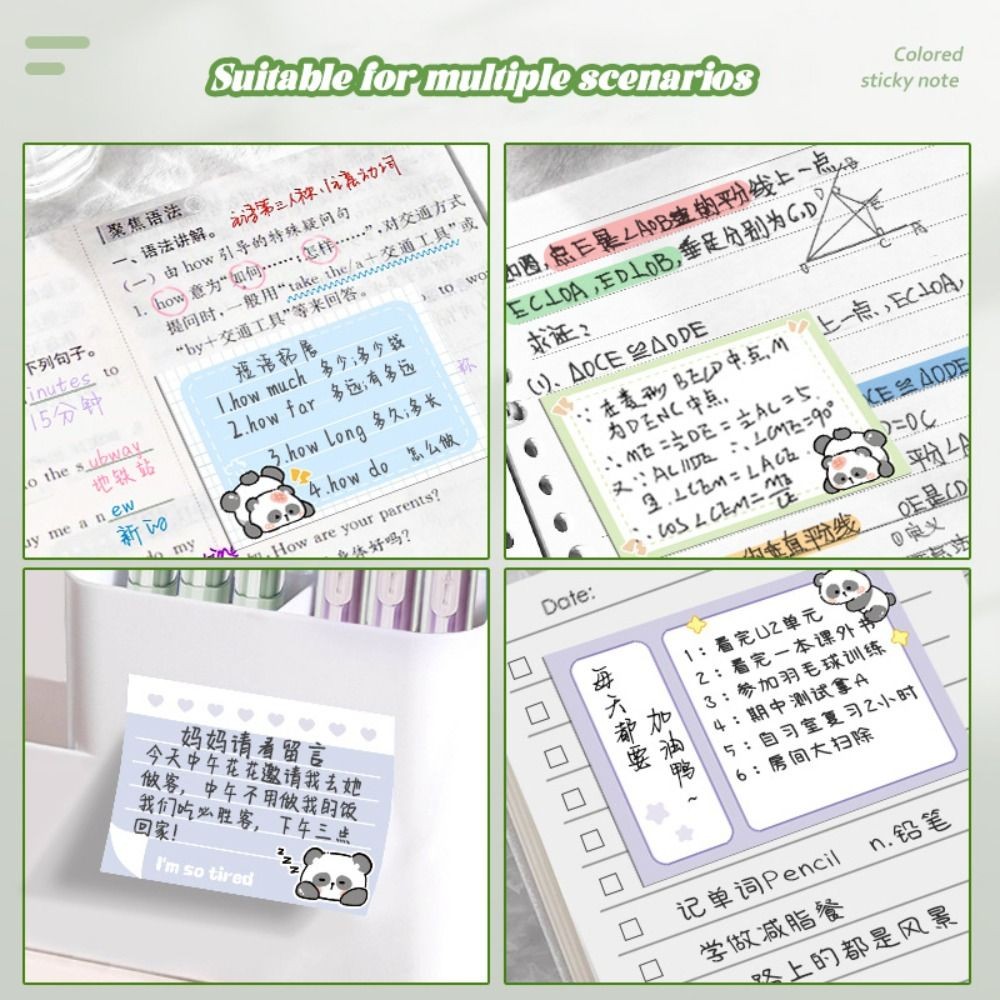 256 Sheets Pull Out Sticky Notes Roll Tape Memo Pads Full Adhesive Self ...