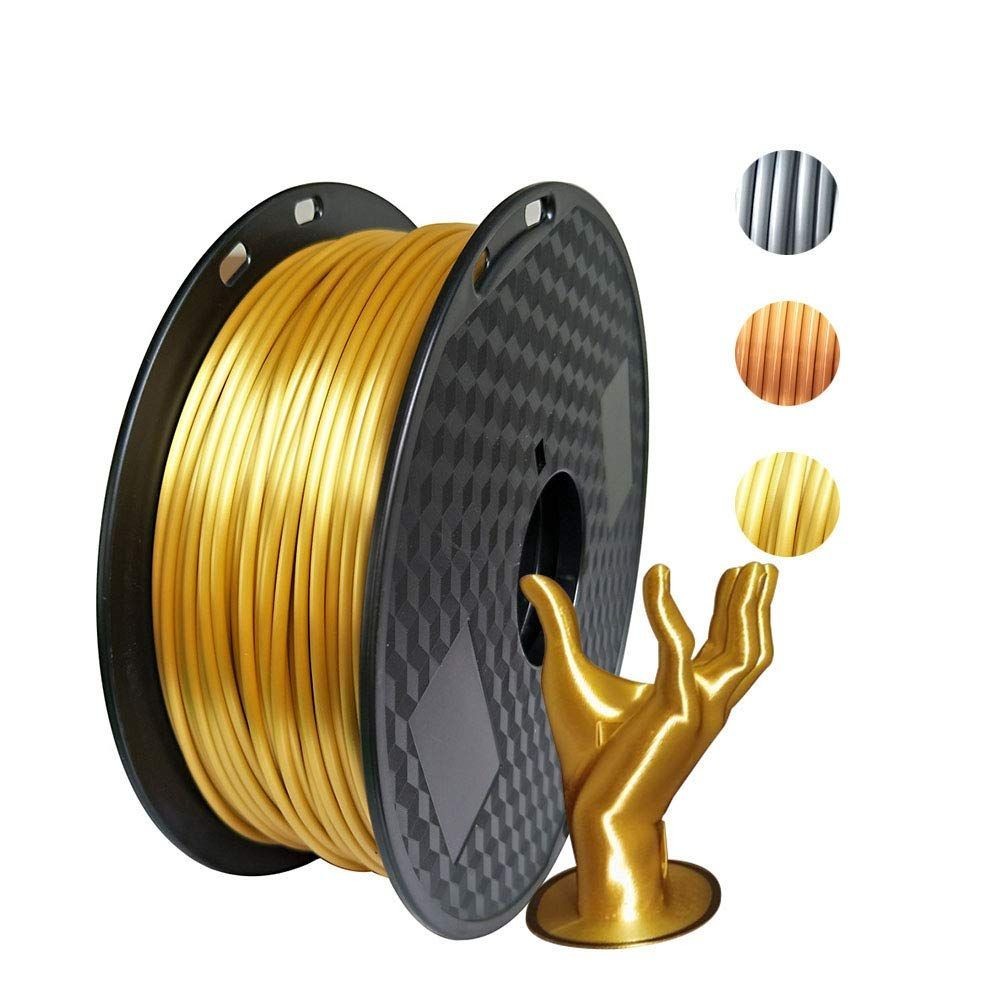 PLA Filament for 3D Printer 1.75mm, Shiny 3D Printing Filament Silk ...