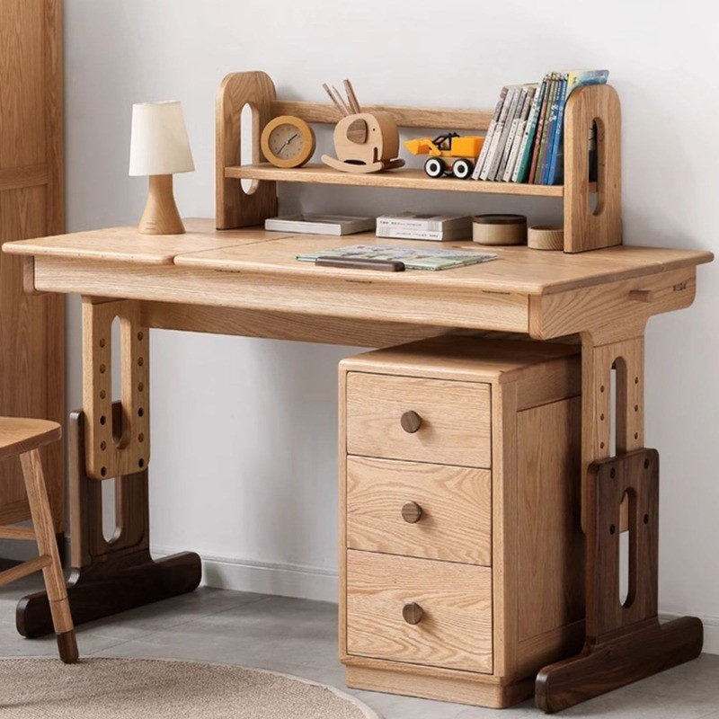 hcj Learning han Wood hcj Solid Student Desk Drawer Children Table With ...
