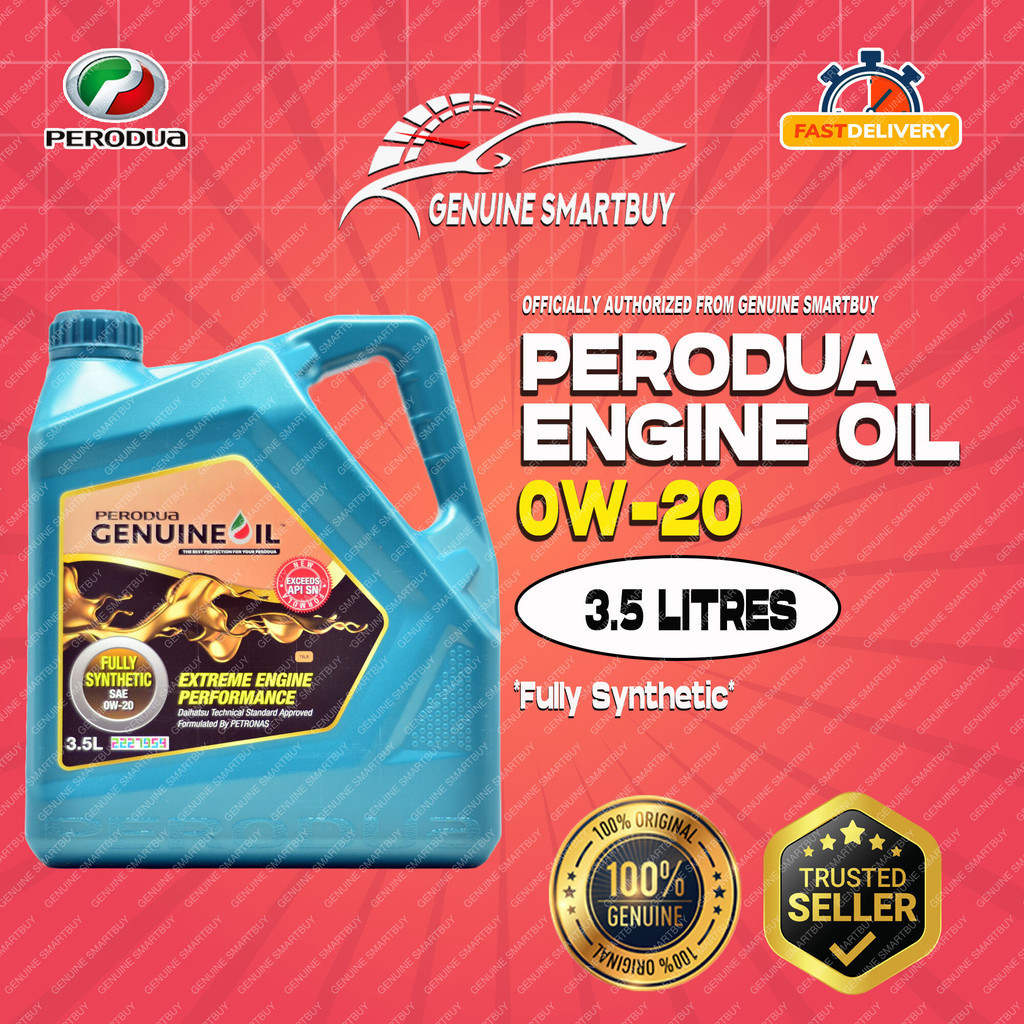 Perodua Engine Oil 0w20 Minyak Hitam Kereta Myvi Bezza Alza Axia Aruz ...