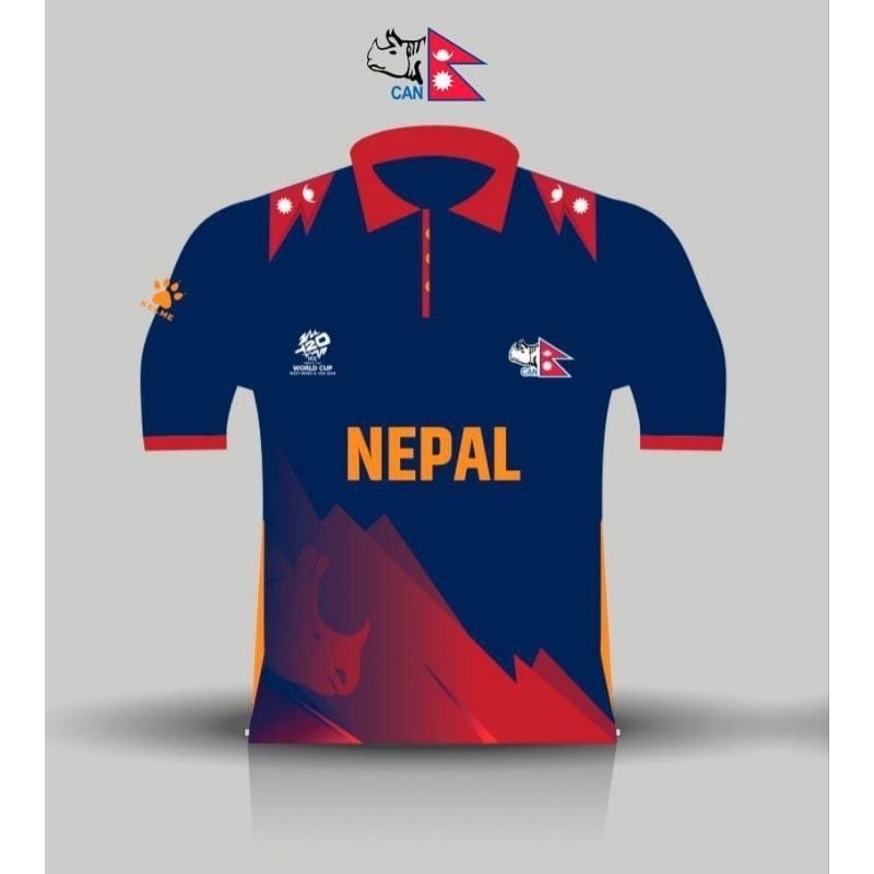 Nepal Cricket Team Worldcup Jersey 2024（hai Shan02 Shopee Malaysia